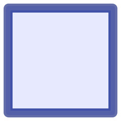 Multi-colored square shape