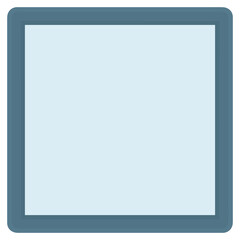 Multi-colored square shape