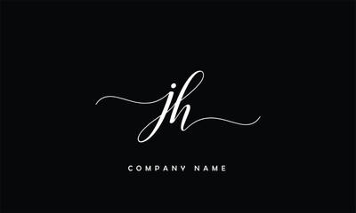 JH, HJ, J, H Abstract Letters Logo Monogram