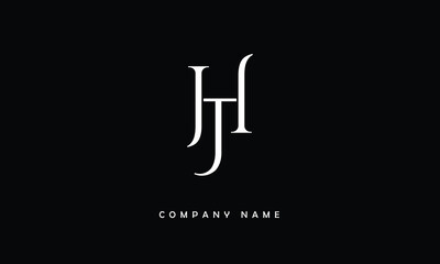 JH, HJ, J, H Abstract Letters Logo Monogram
