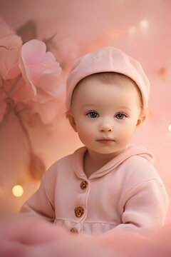 baby in pink