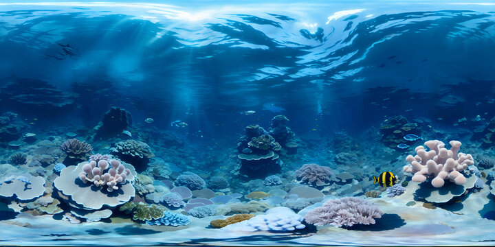 coral reef and fishes