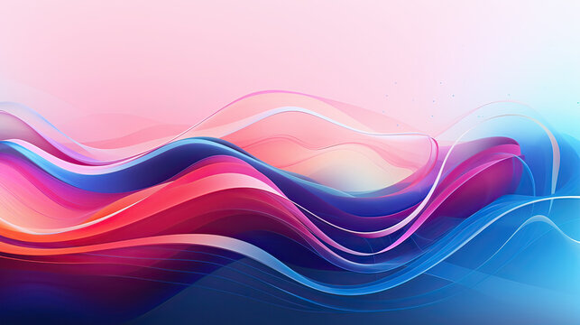 Abstract background with dynamic waves, gradients, and high-tech elements, conveying a sense of innovation and modernity Ai Generative