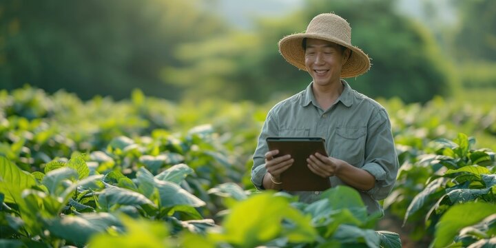 Tobacco and Asian youth farmers. Generative Ai.
