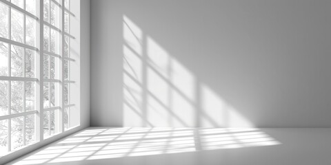 Natural light windows that are blurry but realistic and simple. Generative Ai.