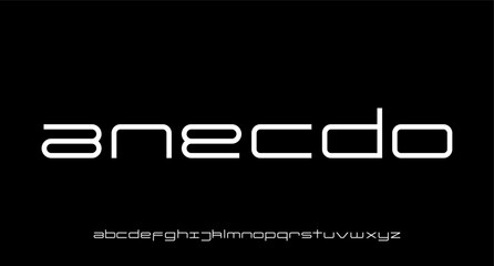  SPORTY ELECTRICAL futuristic modern geometric font	
