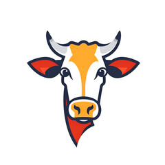 Beautiful Cow Logo, Design for Your Project, Ai Generative