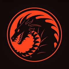 Beautiful Dragon Logo, Design for Your Project, Ai Generative