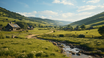 landscape in the mountains