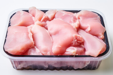 raw chicken on a plate