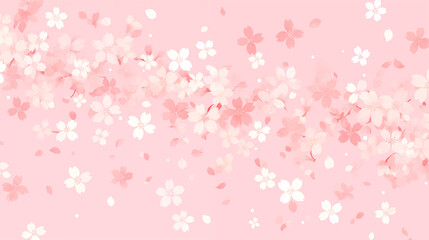 桜背景の壁紙素材 - obrazy, fototapety, plakaty