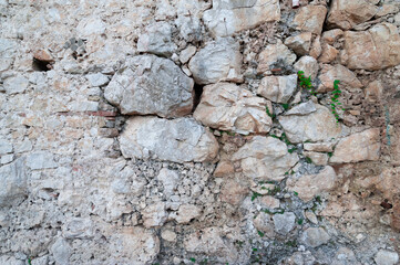 background in the form of an old stone wall