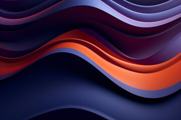 an abstract colorful background with wavy waves, in the style of light violet and dark orange, futuristic architecture, shaped canvas