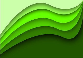 green wave gradient graphic background
