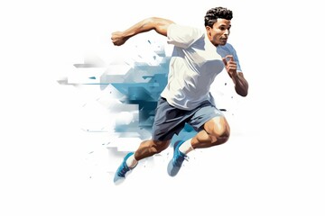 illustration of a runner athlete 