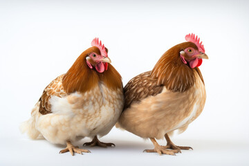 Fototapeta premium hen and chicken