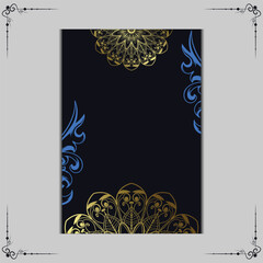  Background template with mandala pattern design
