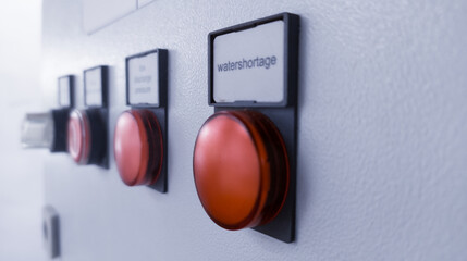 Indicator lamp for sign control machine.