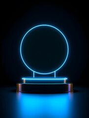 Simple product booth, podium, stage, product commercial photography background, cosmetics booth, promotional event