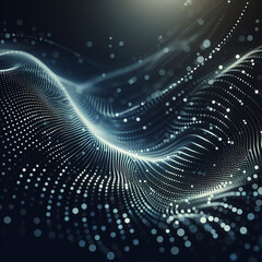 dotted wave background cinematic, 3d