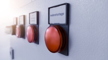 Indicator lamp for sign control machine.