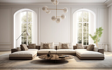 living room interior,generate ai	
