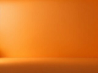 The walls and floor are orange, perfect for your backdrop and design needs