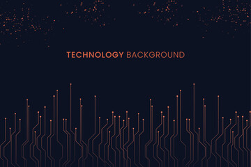a vector template of technology background design