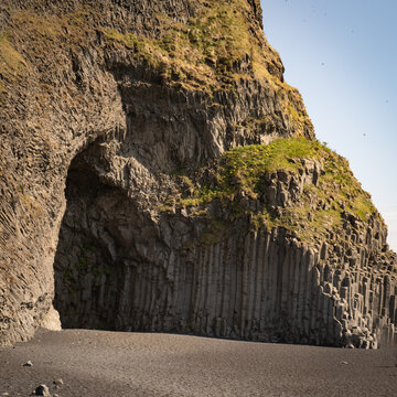 columnar basalt in Iceland