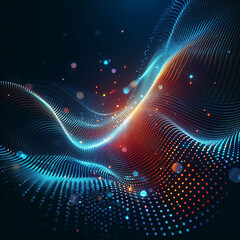 colorful background, abstract with wavy dots