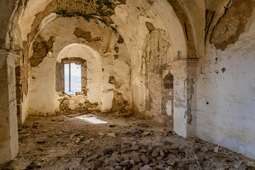 craco, ghost, town, italy,  - 714004285