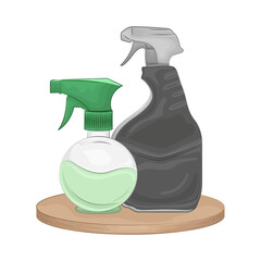 Illustration of spray bottle 