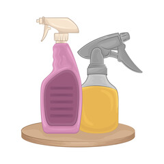 Illustration of spray bottle 