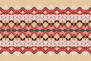 seamless knitted pattern with elements