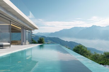 Luxurious Modern Villa with Infinity Pool and Stunning Mountain View