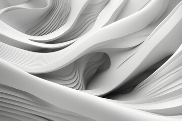 White abstract waves background 