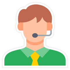 Customer Service Agent Icon