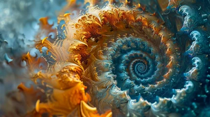Tischdecke close up of a spiral      © Emil