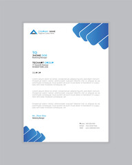 Free PSD modern business and corporate letterhead template
