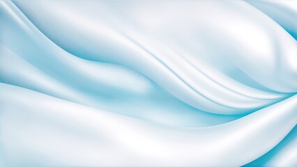 Soft pastel blue shiny satin silk swirl wave background - obrazy, fototapety, plakaty