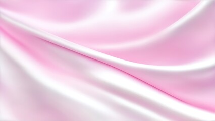 Obraz premium Soft pastel Pink shiny satin silk swirl wave background