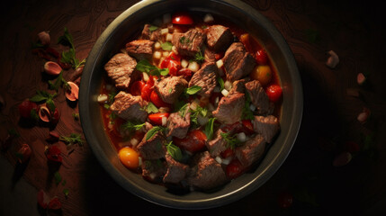 A flavorful bowl of lamb stew, a comforting dish for cooler Ramadhan evenings