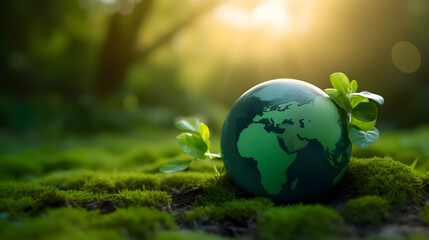 Obraz na płótnie Canvas sustainable environmental friendly goal development green business strategy global net zero carbon neutral target emission reduction