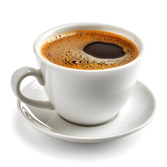 Americano (coffee) isolated on white background, png
