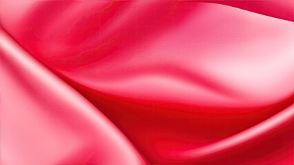 Obraz premium Soft pastel red shiny satin silk swirl wave background