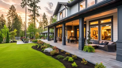 Foto op Plexiglas New luxury home with large porch © Media Srock