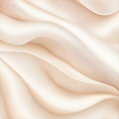 Soft pastel cream shiny satin silk swirl wave background