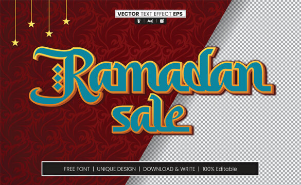 Ramadan text effect Fully Editable