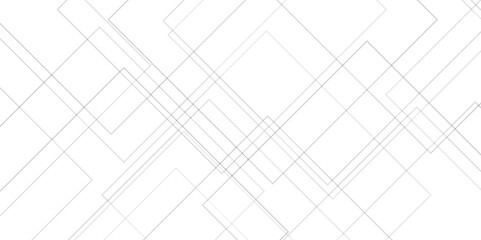 Abstract minimal geometric white and gray light background design. white paper transparent material in triangle technology and square shapes in random geometric pattern.