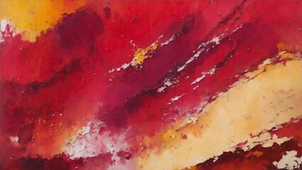 Abstract rough maroon and multicolored oil brushstroke painting texture background
